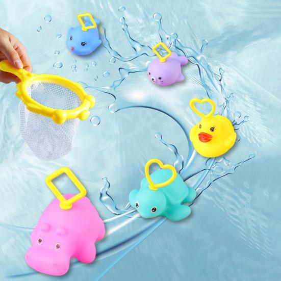 20Pcs Duck Fishing Toys Bath Time Toys for Kids Floating Fishing Games Beach Pool Games Indoor Outdoor Fun Gift for Children