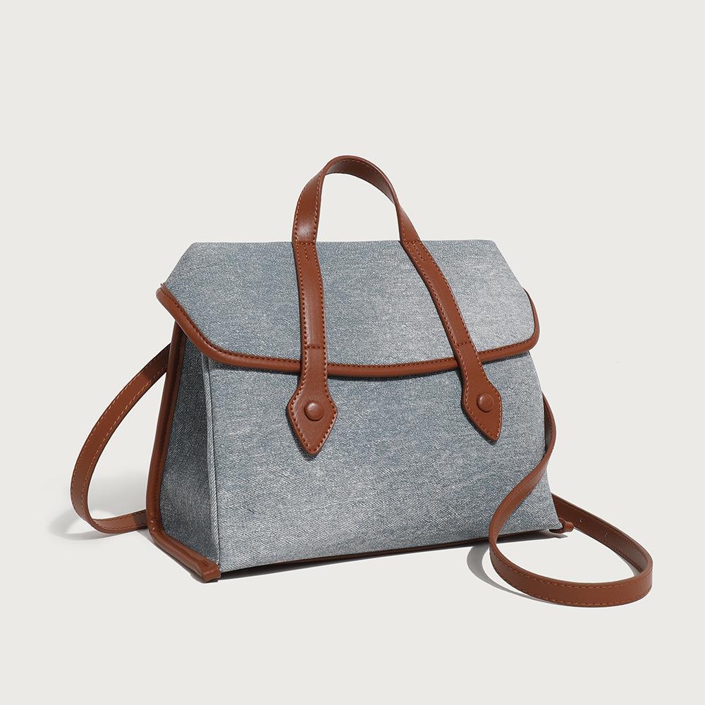 

Рюкзак для документов Niche Design 2025, новый тренд, повседневная сумка-мессенджер через плечо, универсальный рюкзак для поездок на работу джинсовый синий