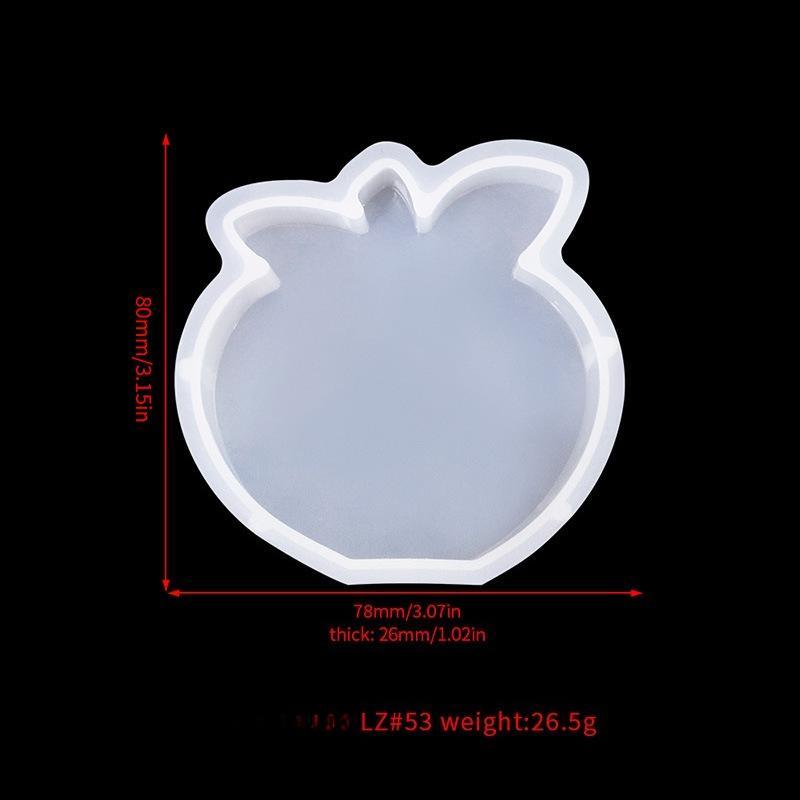 Silikonform für Kerzen in Obstform, Apfel-, Birnen- und Erdbeerform, Gießharz, Gips, Kerzen, Seifenformen, Wachsherstellung, Heimdekoration