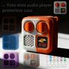 Pro Yoto Mini Malý audio přehrávač Ochranné pouzdro Může pojmout kazetu Závěsná šňůrka Jednoduché jednobarevné úložiště