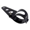 Headlight Housing  7" Black Aluminum Motorcycle Headlight Cover Housing  Mount Brackets Fork Ear  Headlamp Holder Kit  Universal
