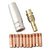 Nozzle Contacts 0.6/0.8/1.0mm 12pcs Accessories Brackets M6x25mm Tip MIG Replace Welding Torch Useful Brand New