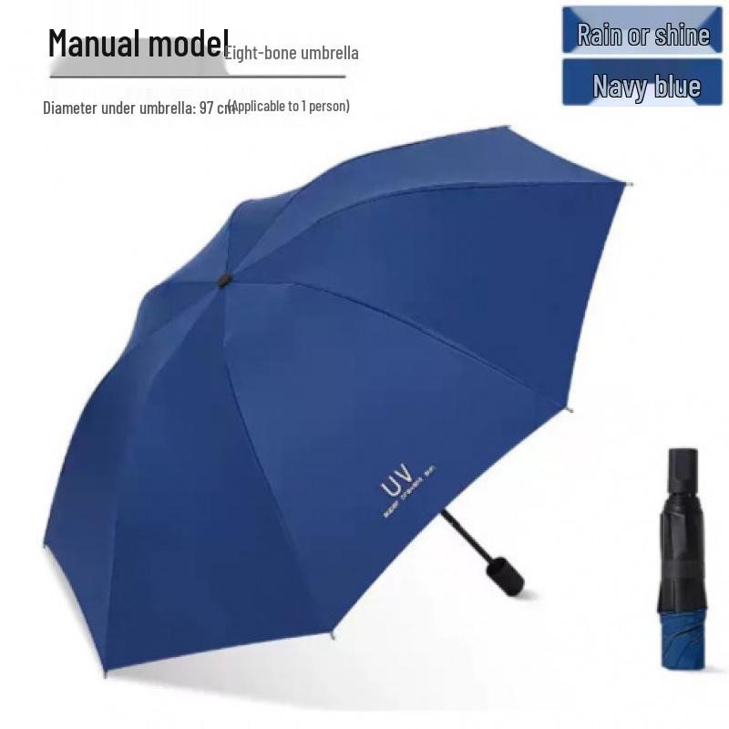 Durable Semi-Automatic UV-Resistant Folding Sun Umbrella for Students