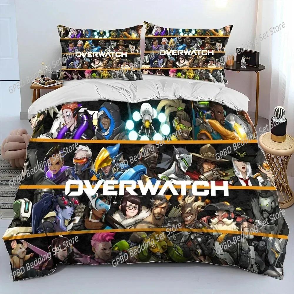 3D Print OW Overwatch Game DVA Beding Set Bedrom Soft Modern Bedspreads Comefortable Soft Duvet Cover Comfortable Quilt Cover And Pilowcase