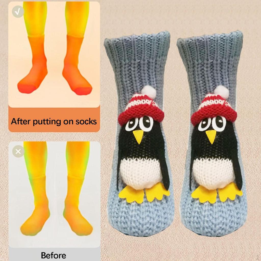 Animal Socks Christmas Gifts Casual Soft Thick Mid Tube for Living Room