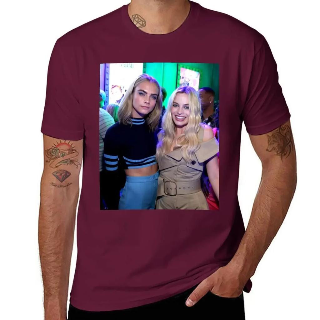 Cara And Margot T-Shirt animal prinfor boys plus sizes Men's t-shirt