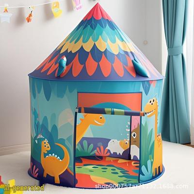 Tenda de Brincar Indoor 3D de Dinossauro para Crianças