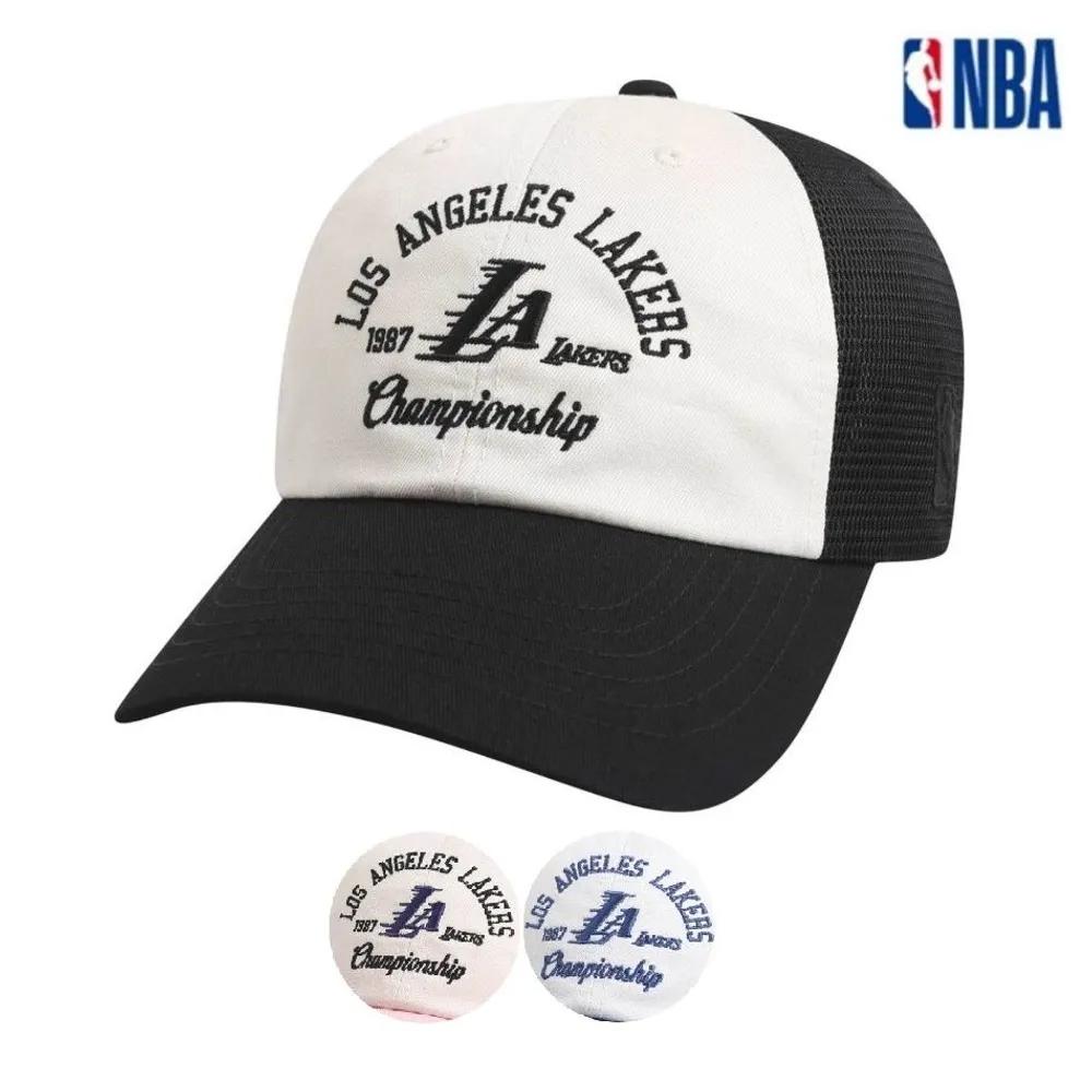 Unisex LA Lakers Championship Mesh Trucker Ball Cap (N255AP273P) light pink