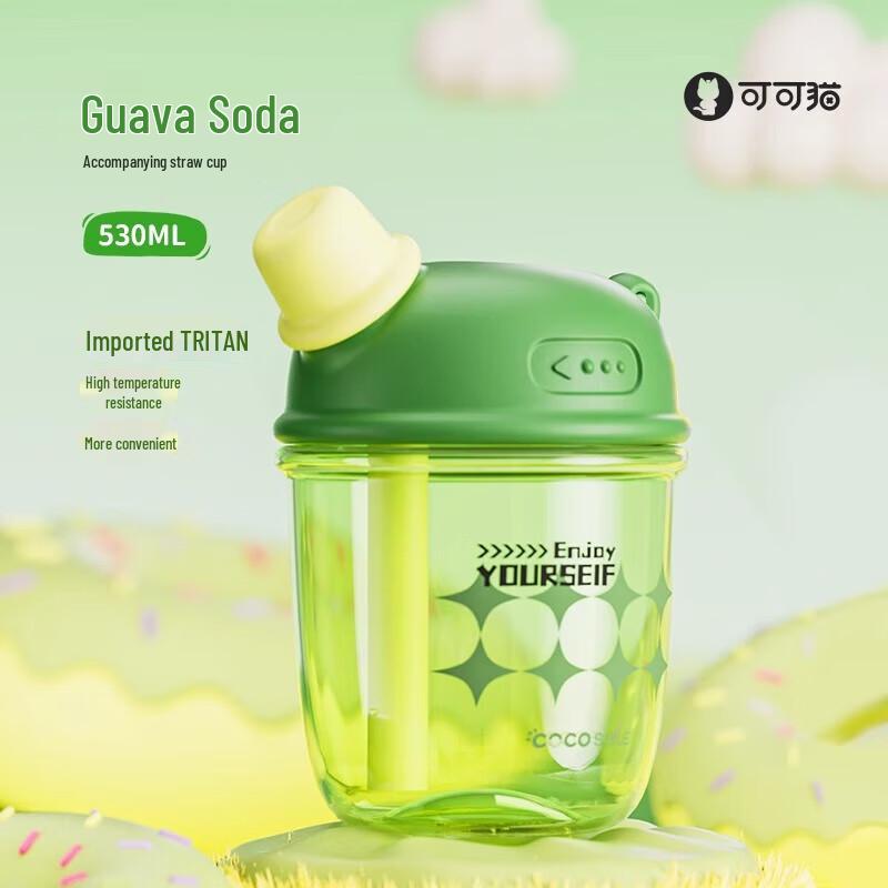 Coco Cat DUDU Portable Straw Water Bottle