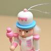 Macaron Candy Series Nutcracker Puppet Soldier 12CM Christmas Tree Pendant 1/4Pcs Holiday Home Decoration Candy Themed Party