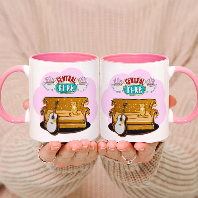

11OZ Friends Tv Show Mug, Sublimation Smelly Cat Tea Milk Cup,Central Perk Coffee Mugs, Tea Cups, Dropshipping 301-400ml