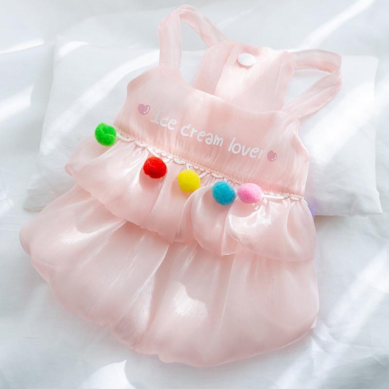 Pet Dress Cat Suspender Skirt Dog Clothes Summer Teddy Than Bear Universal Small Puppy Spring Summer Thin