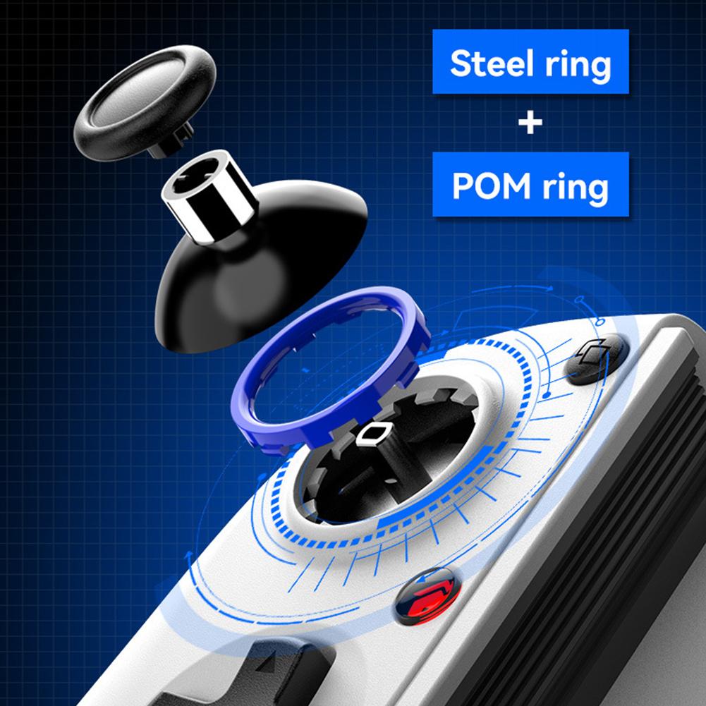 D11S Mobile Phone Gamepad with Cooling Fan/Programmable Back Buttons BT 5.2 Extendable Gaming Controller for Android/SWITCH/IOS