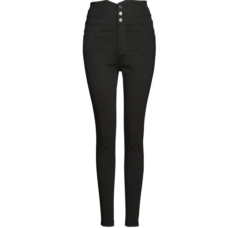 

SP68 Классические узкие брюки с тремя пуговицами и высокой посадкой - Универсальные леггинсы на осень/зиму One Size (155-175CM Height/45-60KG Weight)