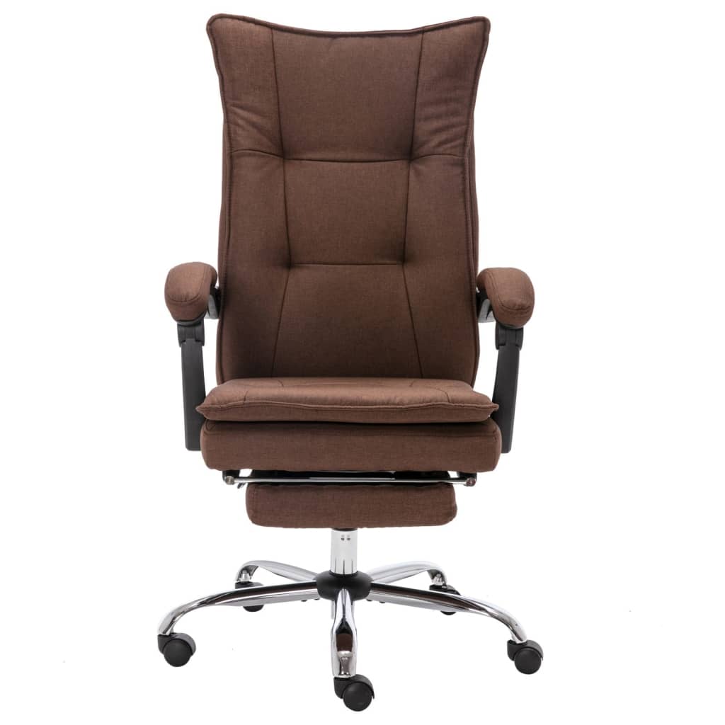 Office Chair Brown Fabric