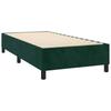 Box Spring Bed with Mattress Dark Green 90x190 Cm Velvet