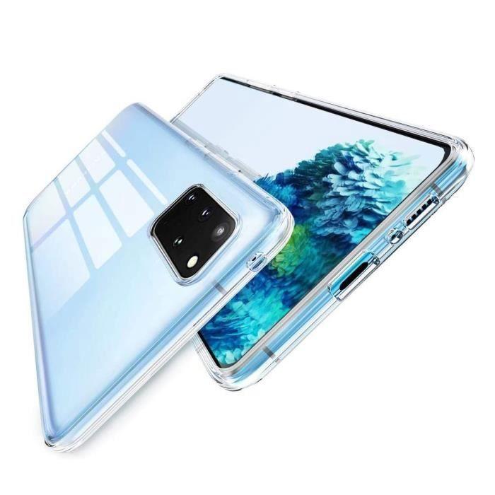 Coque - Samsung - Galaxy S20+ Plus - Silicone Gel UltraSlim - Transparent - Film Verre Trempé