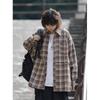 2024 Letter Long Sleeve Shirt Japanese Hong Kong Style Ins Loose Shirt Boys Summer Trendy Versatile Casual Coat