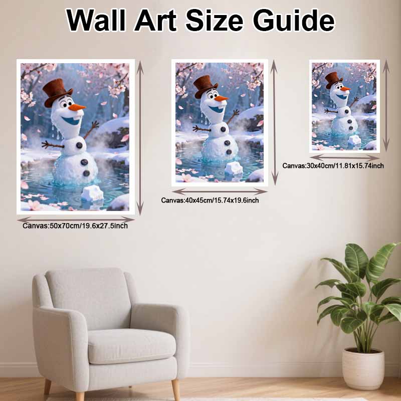 Disney 5D Diamond Painting Set DIY Handmade Diamond Painting Art Production Olaf Spring Diamond Decorative Painting Kit