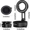 2026 New Adjustable & Foldable Magnetic Car Mobile Phone Holder N52 Strong Magnet 360° Rotatable, Vacuum Suction Cup Mount