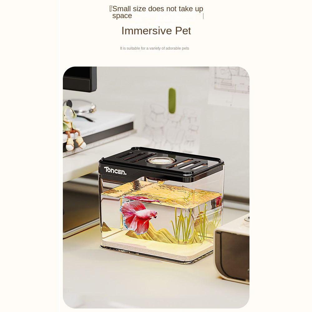 Resistant Falling Fish Tank Square Turtle Tank Ecologicals Tank  Ornamental Fish Decor