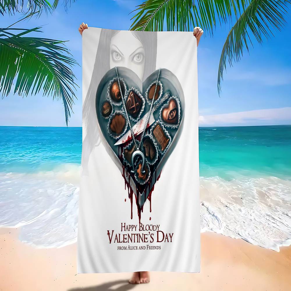 A-Alice M-Madness R-Returns Anime Beach Swimming Towel Soft Absorbent Washcloth Children's Gifts for Kids Travel Camping Gym
