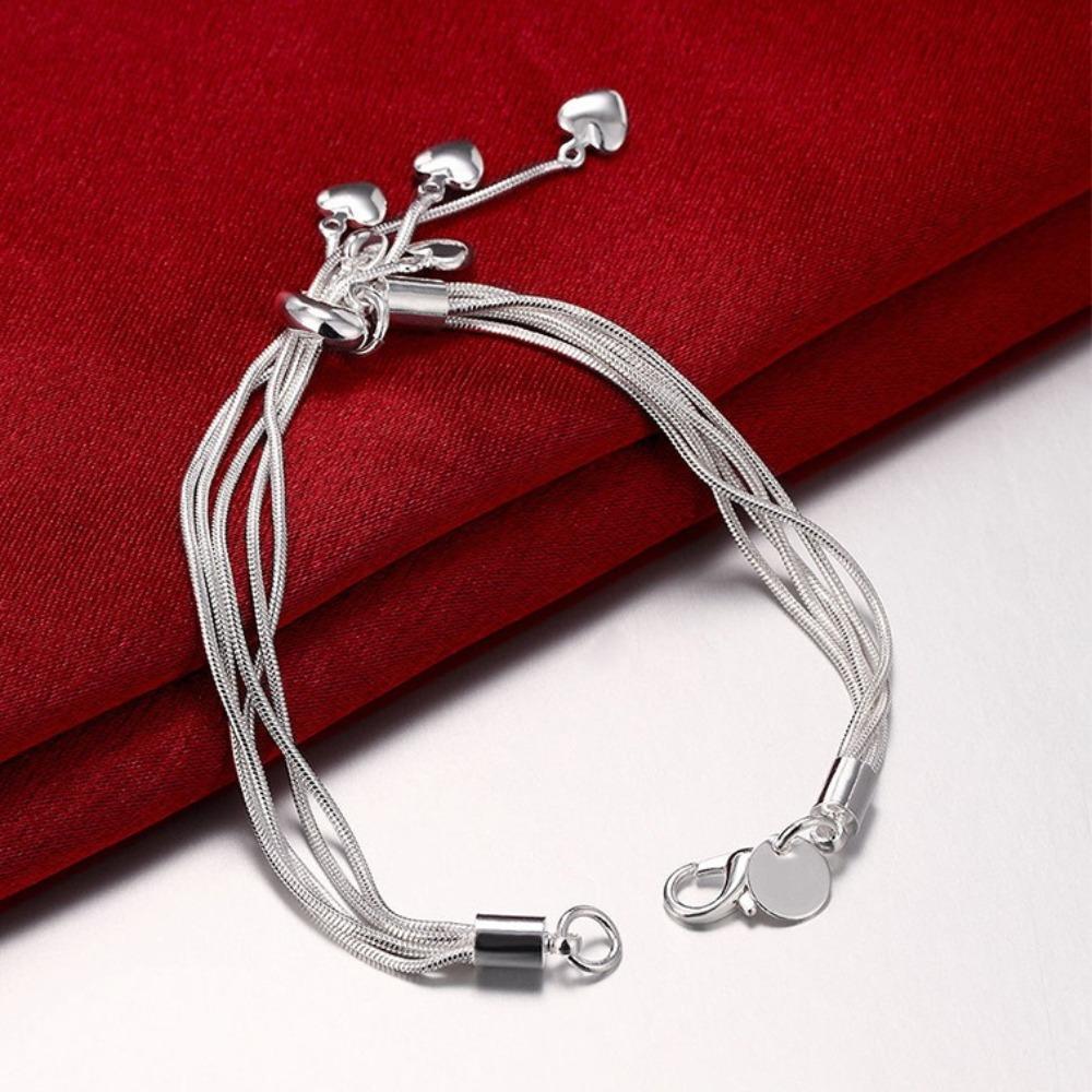 Silver Plated Tai Chi Tassel Bracelet Elegant Handmade Charm Jewelry for Women