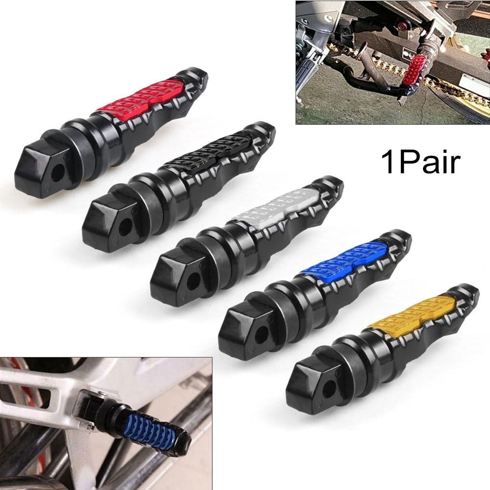 2Pcs Motorcycle Rear Passenger Foot Pegs General Aluminum Alloy Footrest