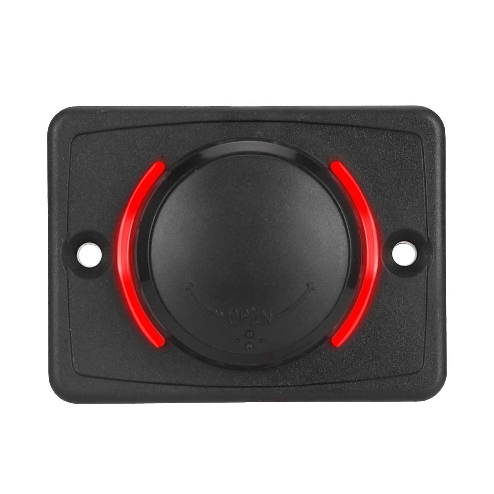 3.1A 12V/24V Black Car Dual USB Port Power r Socket Outlet with LED (White)
