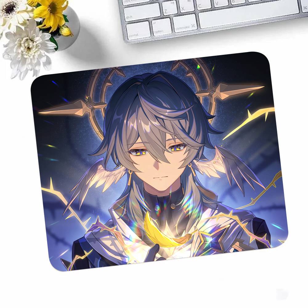 

Hot Game Honkai Star Rail Sunday Mousepad Small LockEdge Mouse Pad For Gamers Computer Desk Pad Rectangular Anti-slip Rubber 180x220x2mm