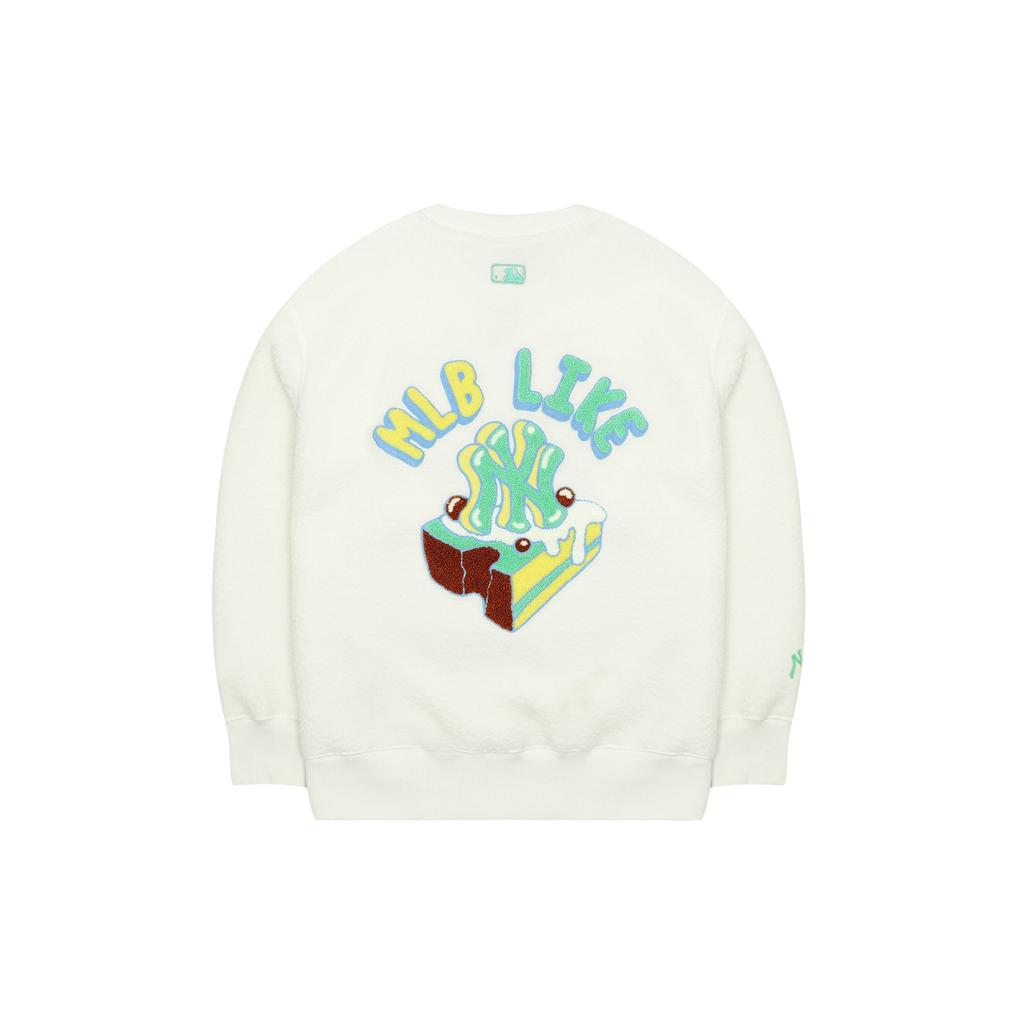 MLB Like Collection Sweatshirts Unisex Cream Crew Neck Thickened Regular 3AMTL0326-50CRS