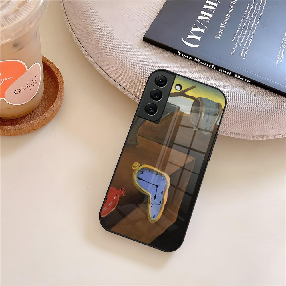 Salvador Dali Art Phone Case Glass For Samsung Galaxy S26 S25 S23 S24 S21 S22 S20 Ultra Fe Plus A15 A14 Cover