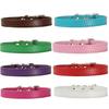 Fashion Adjustable Faux Leather Solid Color Dog Cat Puppy Neck Strap Pet Collar