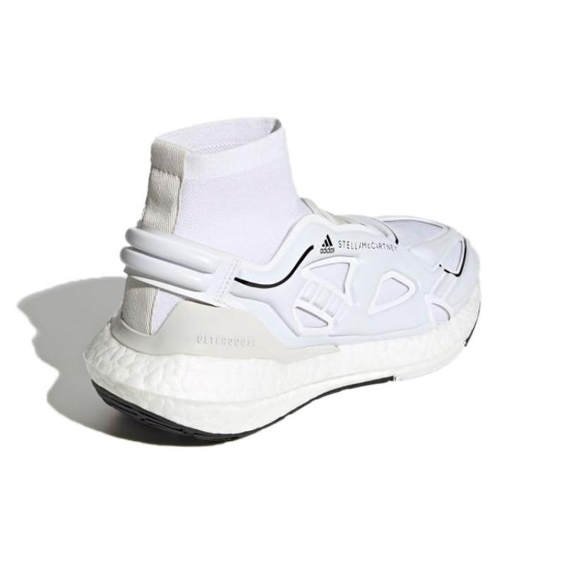 adidas Stella McCartney x UltraBoost 22 Elevated Comfortable Shock-Absorbent Mid-Top Lifestyle Casual Shoes Women's Cloud White Core Black GY6110