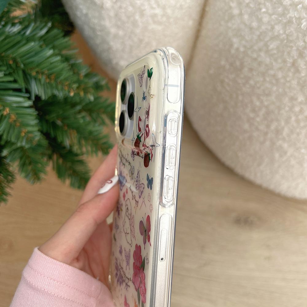 Cute Girl Funda Cartoon Anti-fall Laser Glitter Phone Case for Iphone 14 15 16 16pro 16promax 17 17pro 17promax Shockproof Cover