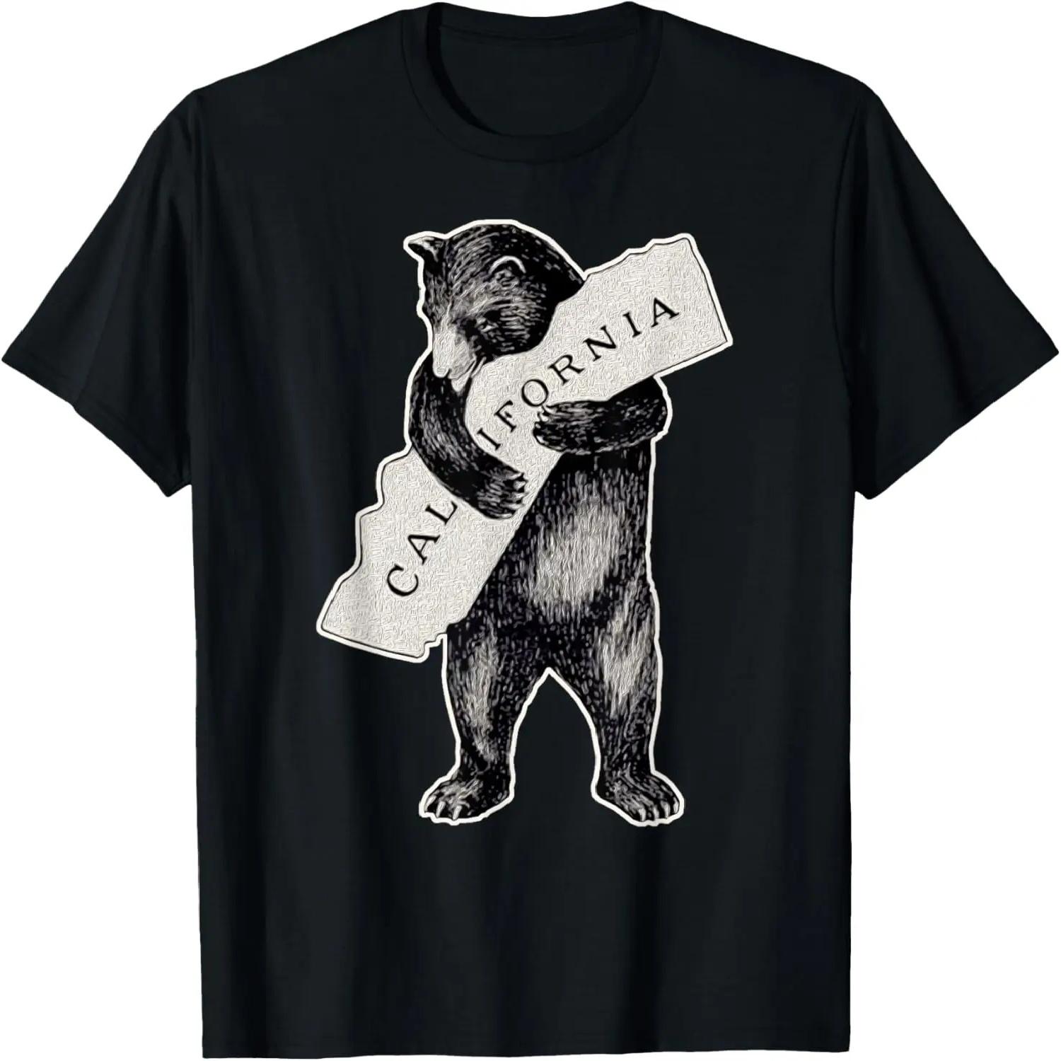 I Love California Shirt Art-Retro Vintage Cali Pride Bear T-Shirt S