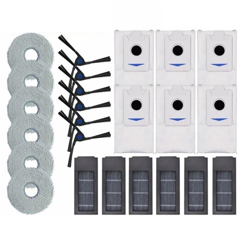 Vacuum Cleaner Mop Pads Replacement Set Vacuum Cleaner Side Brushes Vacuum Cleaner Spare Part for X2 X2pro Model 1