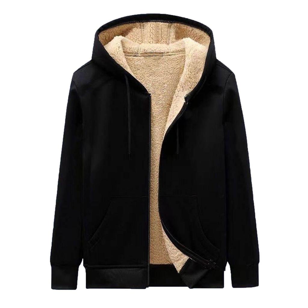 Men‘s Zipper Pullover Long Sleeve Hooded Sweatshirt Tops Blouse