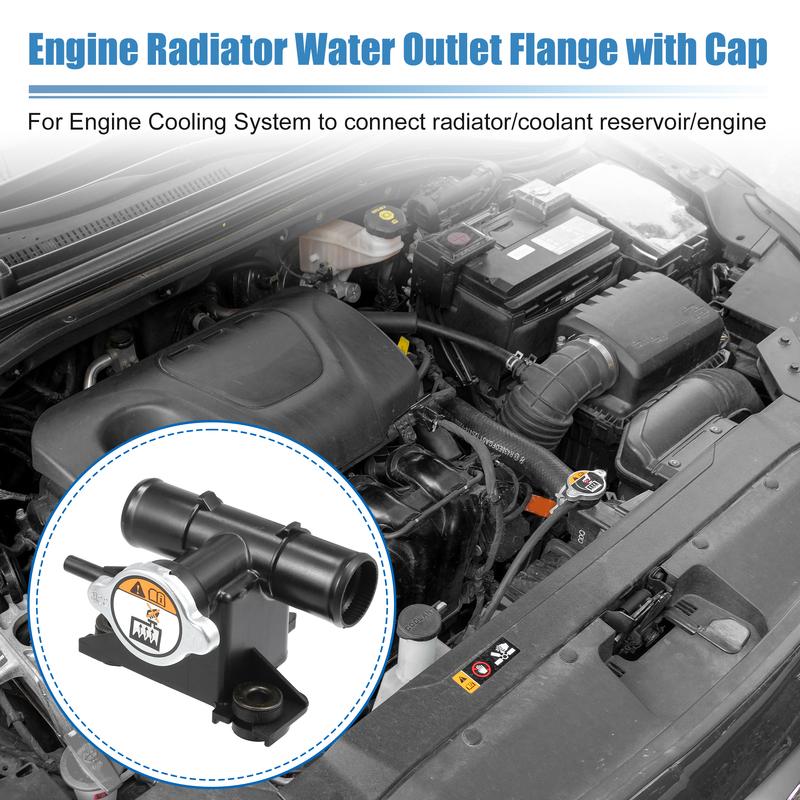 X Autohaux No.253292K000/253303K000 Engine Radiator Coolant Filler Neck for Kia Soul 10-11