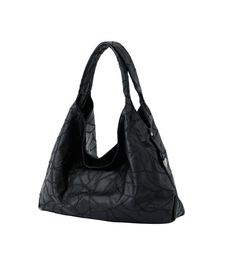 Sand Museum Cactus Hobo Bag [Black]