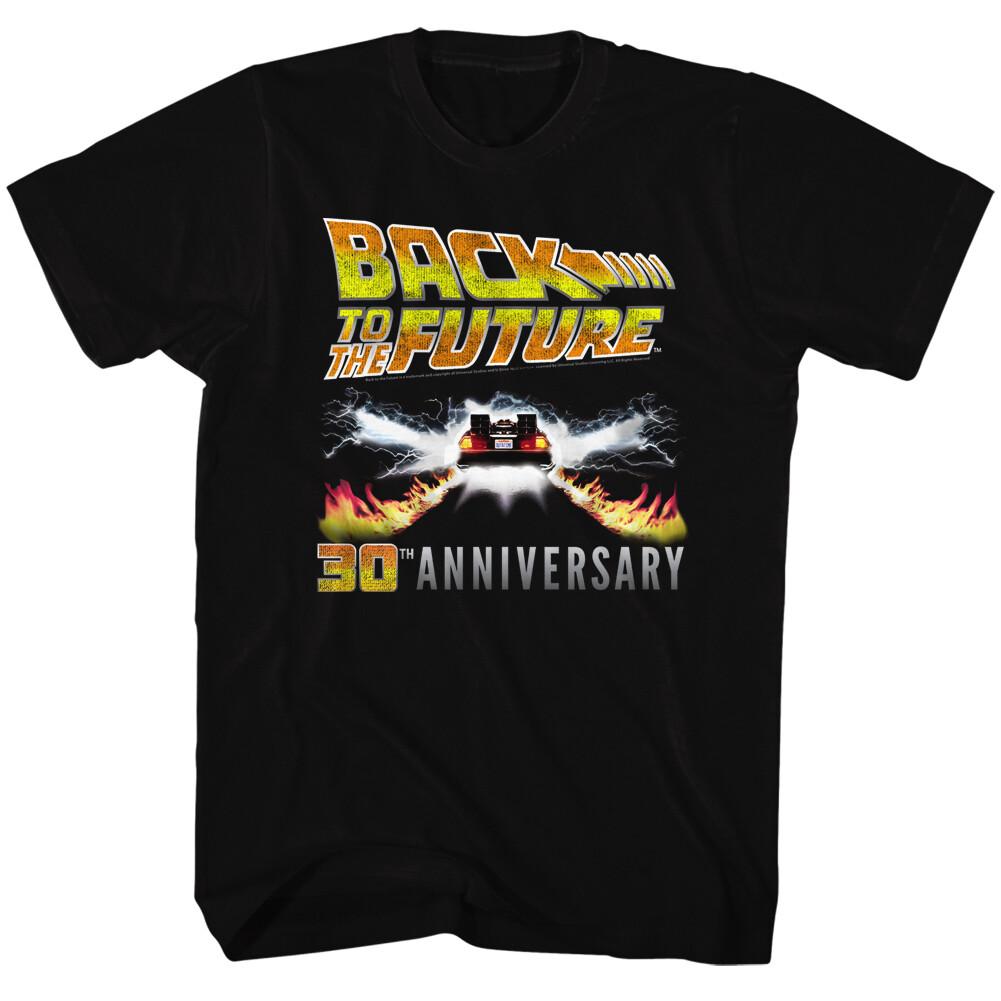 Back To The Future Movie 30th Anniversary 88 MPH DeLorean Men s T Shirt S