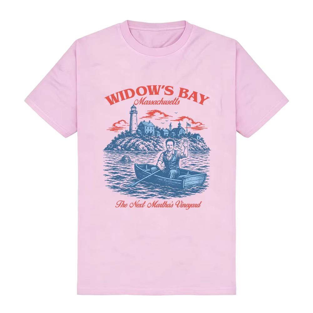 Sommer Unisex Vintage Oberteil Damen Herren Kleidung Widows Bay TV Design T-Shirt Kurzarm Baumwolle Mode T-Shirts Unisex Streetwear
