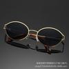Oval Hollowed-out Retro Sunglasses 2025 - European & American Fashion for Hot Girl Posing
