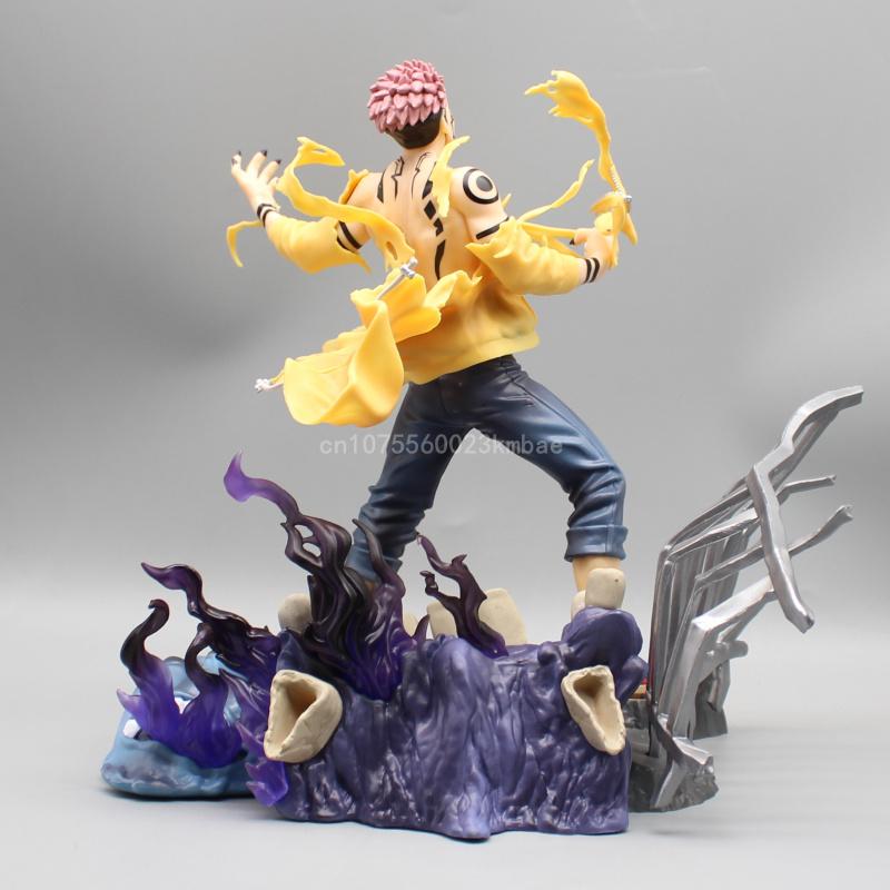 Jujutsu Kaisen Ryomen Sukuna Figure 25cm Pvc Action Figures Statue Collection Desktop Ornament Toys Children Birthday Gift