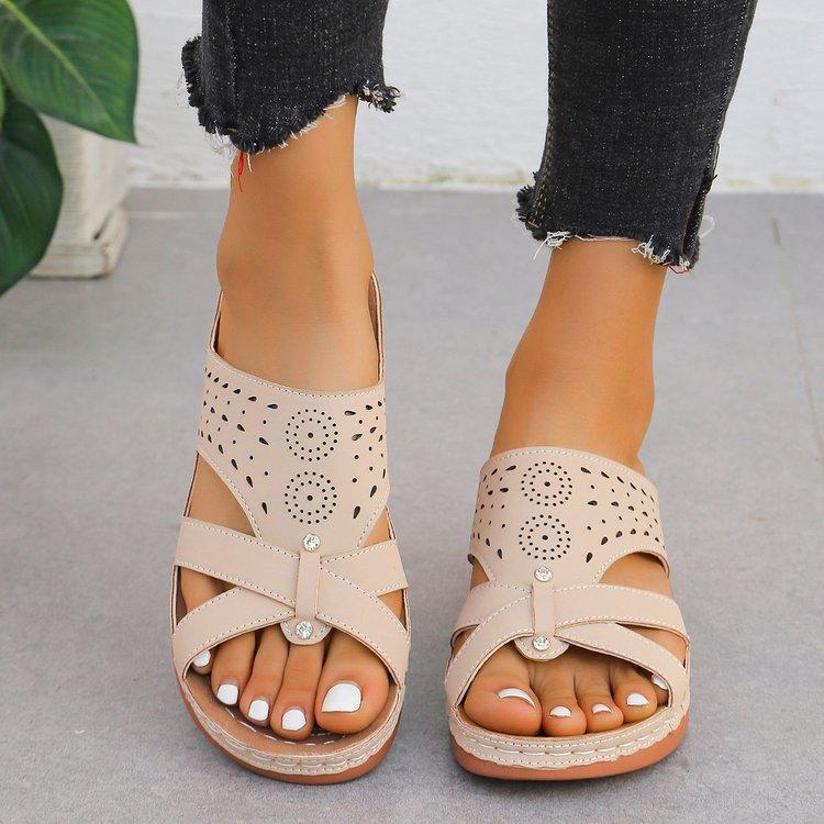 

2024 новые женские туфли большого размера 43 классные тапочки женские модные ретро однотонные тапочки на платформе женские 43