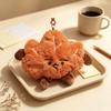 Maple Leaf Fun Plush Doll Keychain - Small Pendant for Backpack and Travel, Couple Design
