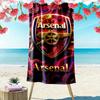 Arsenal F.C Print Badehåndklæde, Stort Blødt Hurtigtørrende Håndklæde til Strand Camping Svømning