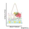 Cheerful Easter Wooden Decoration Sign With Beautiful Rabbit Artwork And Colorful Accents Egg