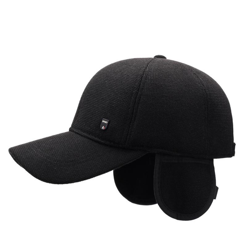 Men's Winter Hat Middle-Aged and Elderly Warm Baseball Cap Autumn Winter Cotton Hat