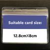 Credential Holder with Lanyard Waterproof Transparent Large Pocket  5pcs/set